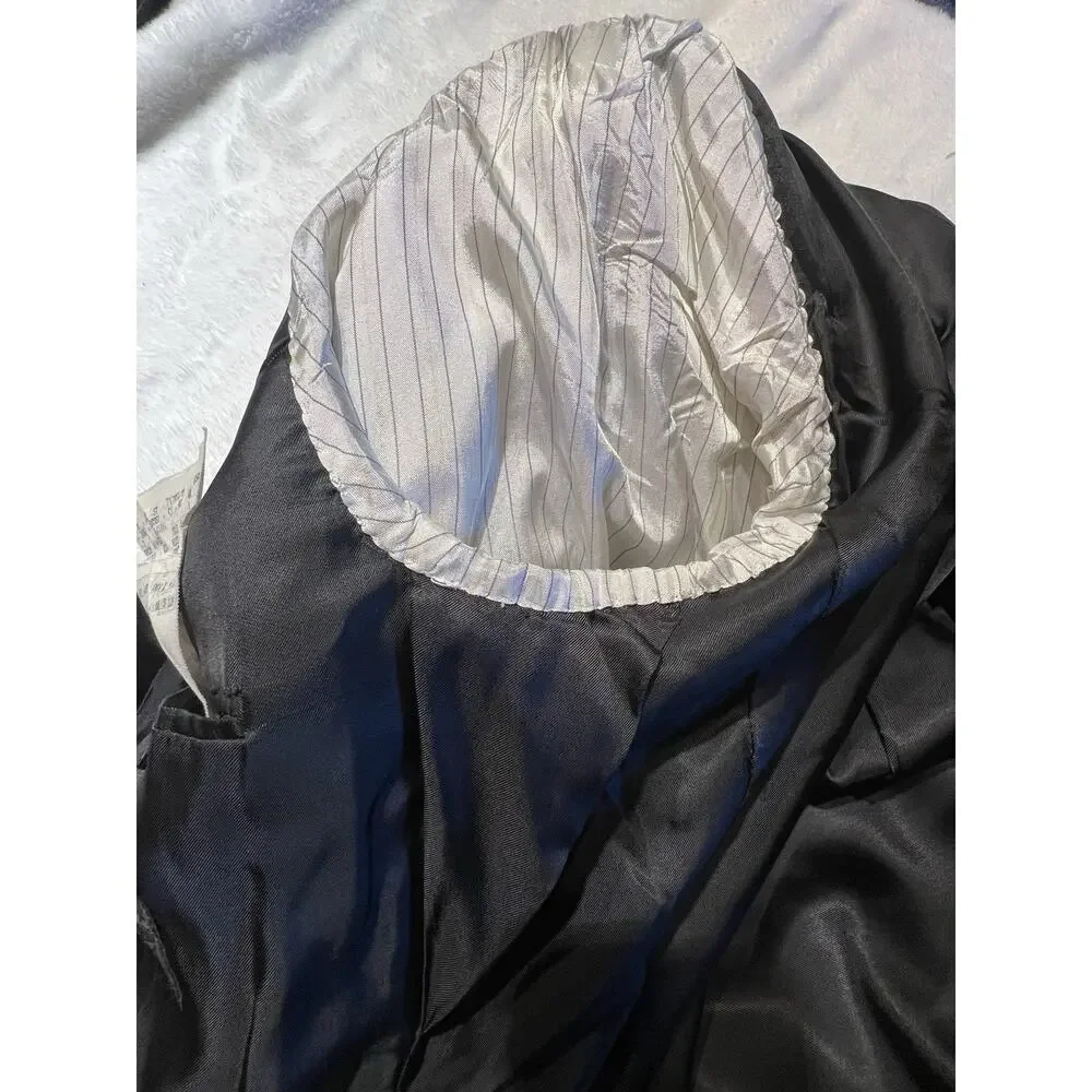 Ermenegildo Zegna Tuxedo 38R 30x30 Black Double Breasted Super 100